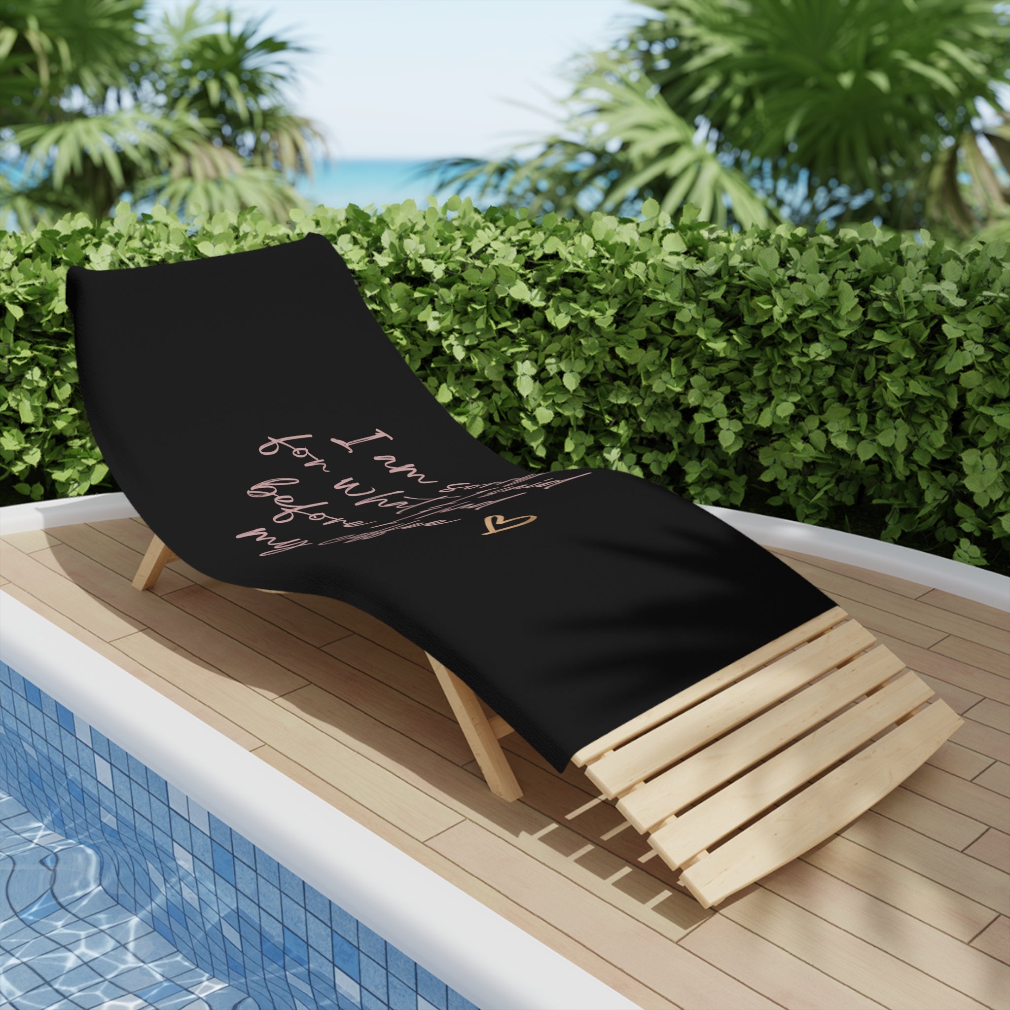 I'm Sorry Beach Towel - [farm_afternoons]