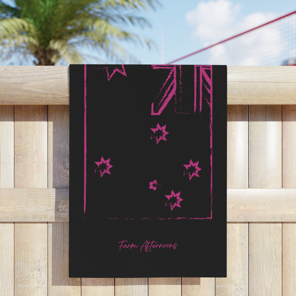 Pink Beach Towel - [farm_afternoons]