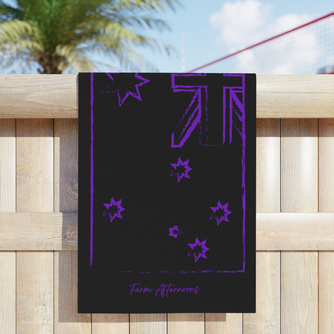 Purple Australia Towel - [farm_afternoons]