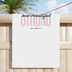 Strong & Beautiful Beach Towel - [farm_afternoons]
