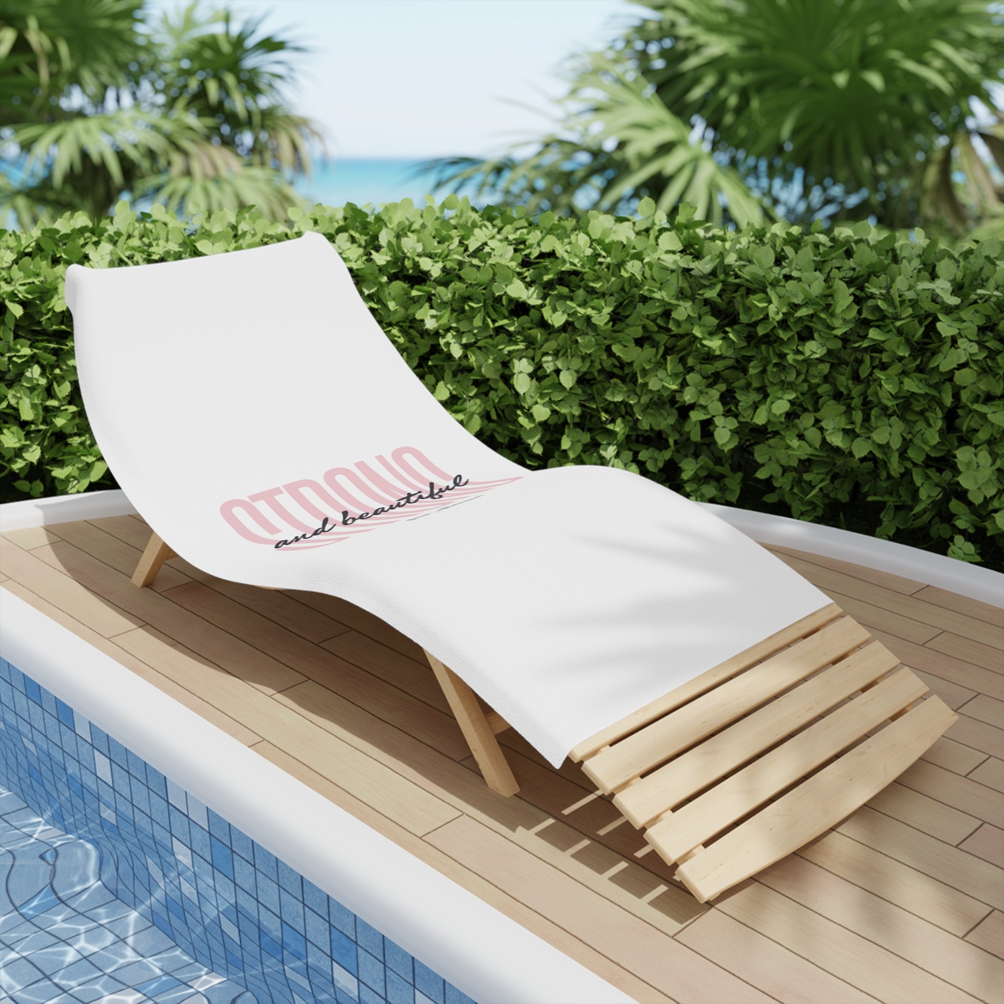 Strong & Beautiful Beach Towel - [farm_afternoons]