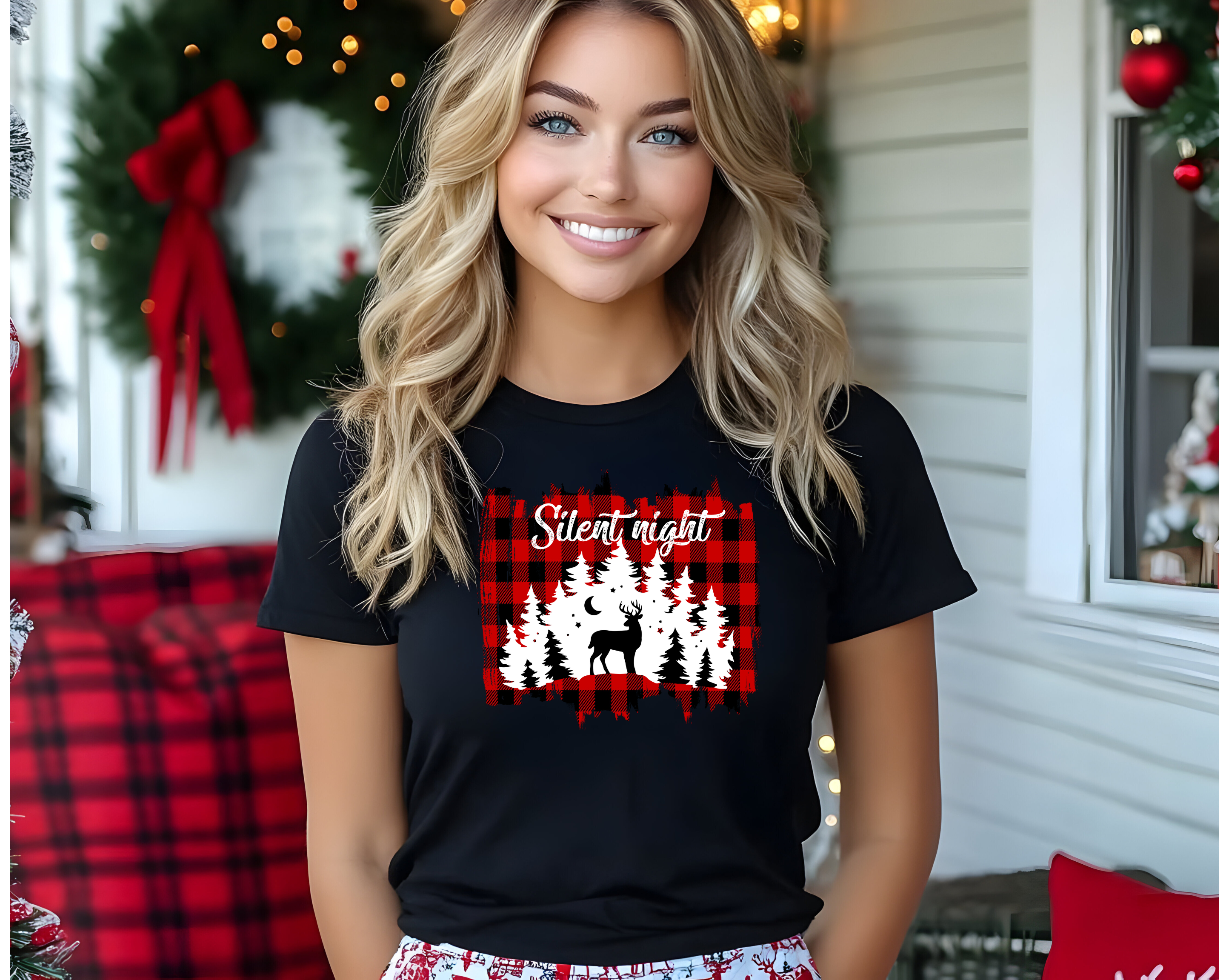 Women's Silent Night Tee - [farm_afternoons]