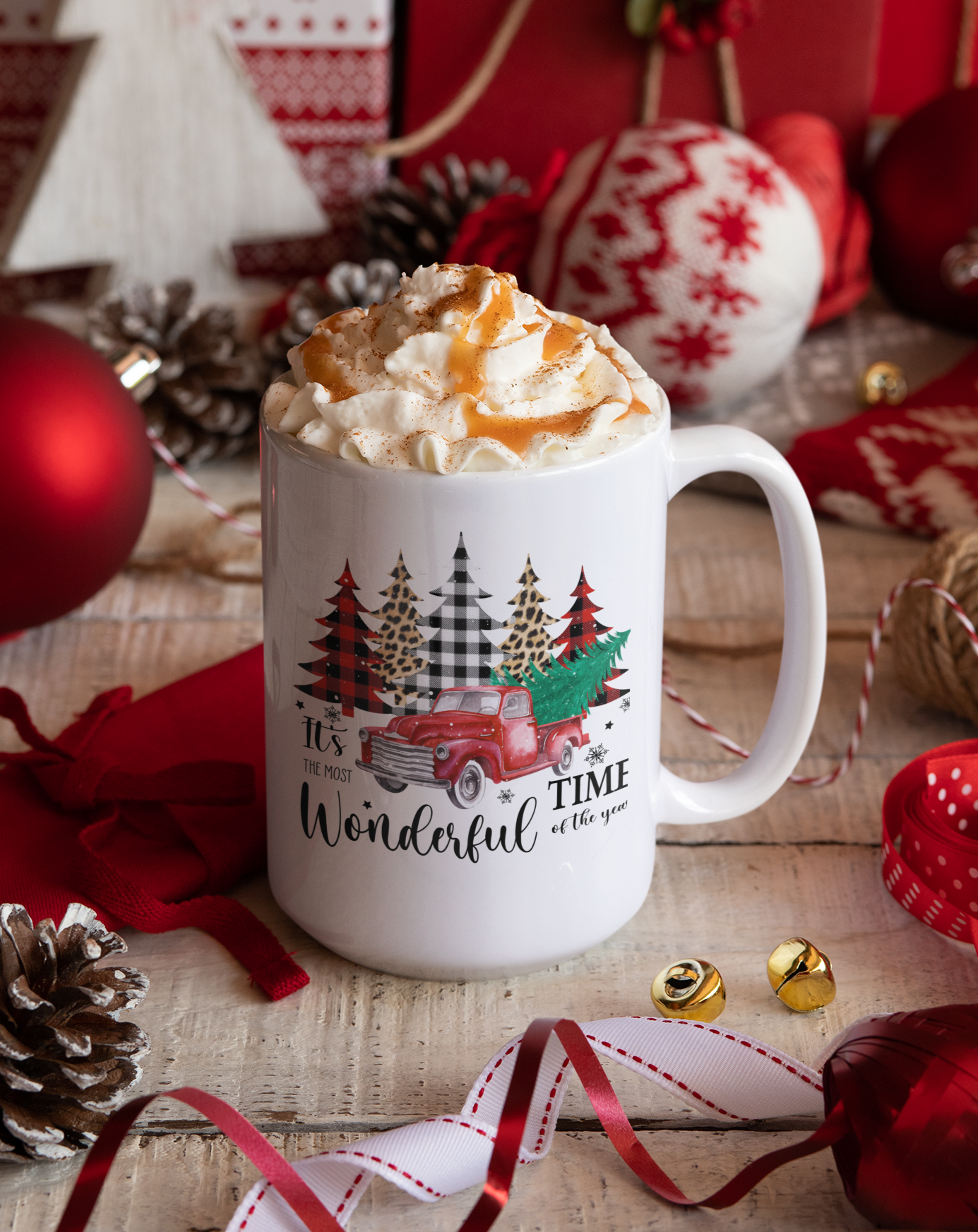 Most Wonderful Time Xmas Mugs - [farm_afternoons]