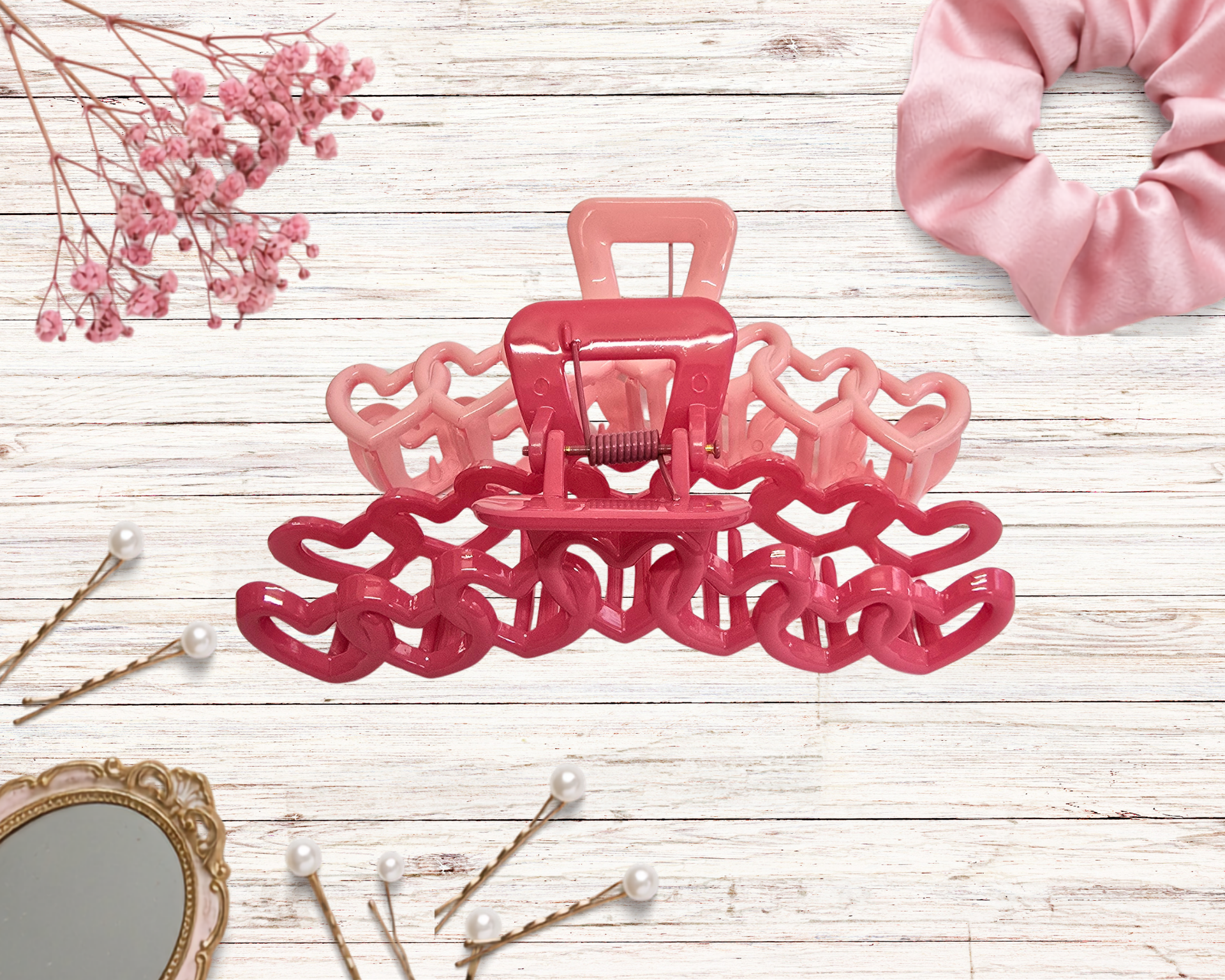 Hearts Claw Clips
