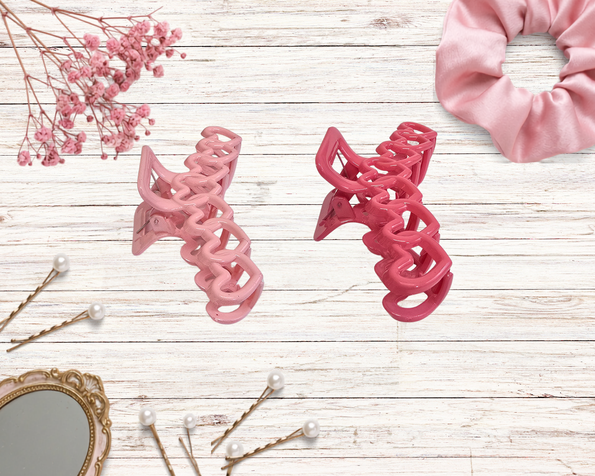Hearts Claw Clips