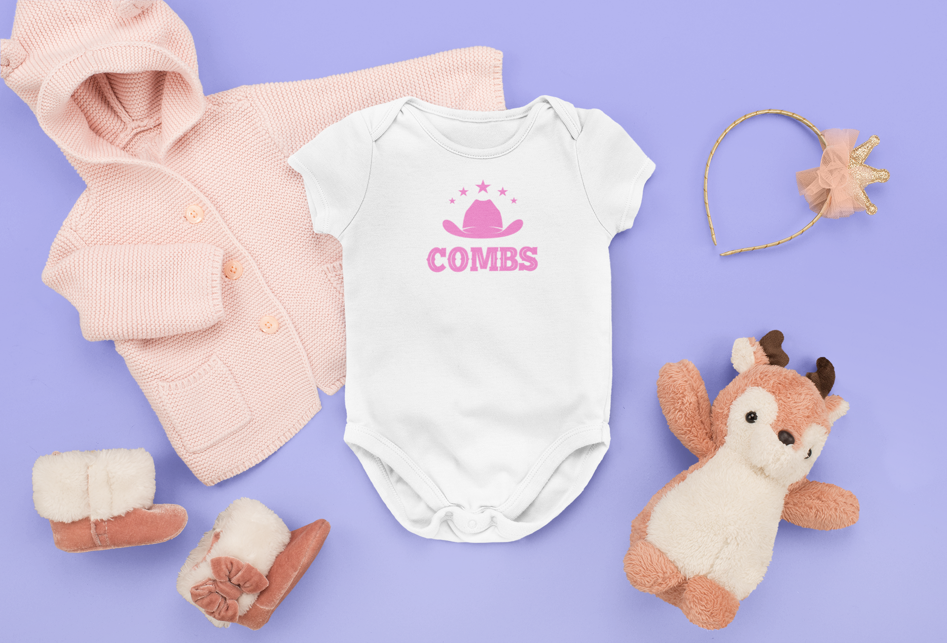 Baby Girl Combs Onesies - [farm_afternoons]