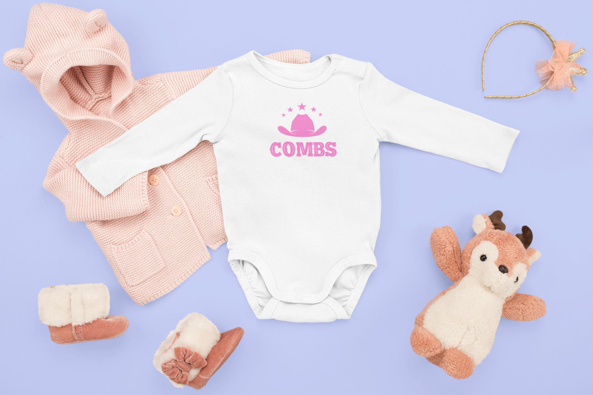Baby Girl Combs Onesies - [farm_afternoons]
