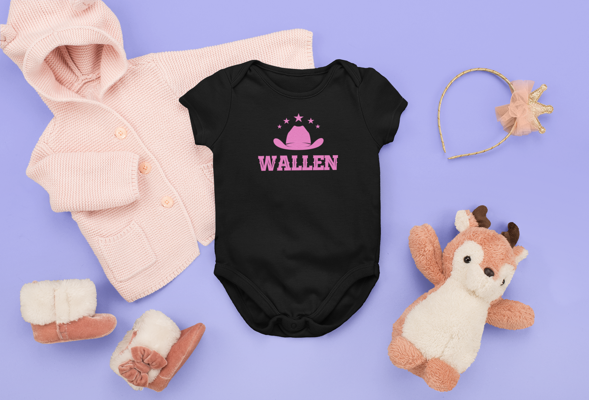 Baby GIrl Wallen Onesies - [farm_afternoons]