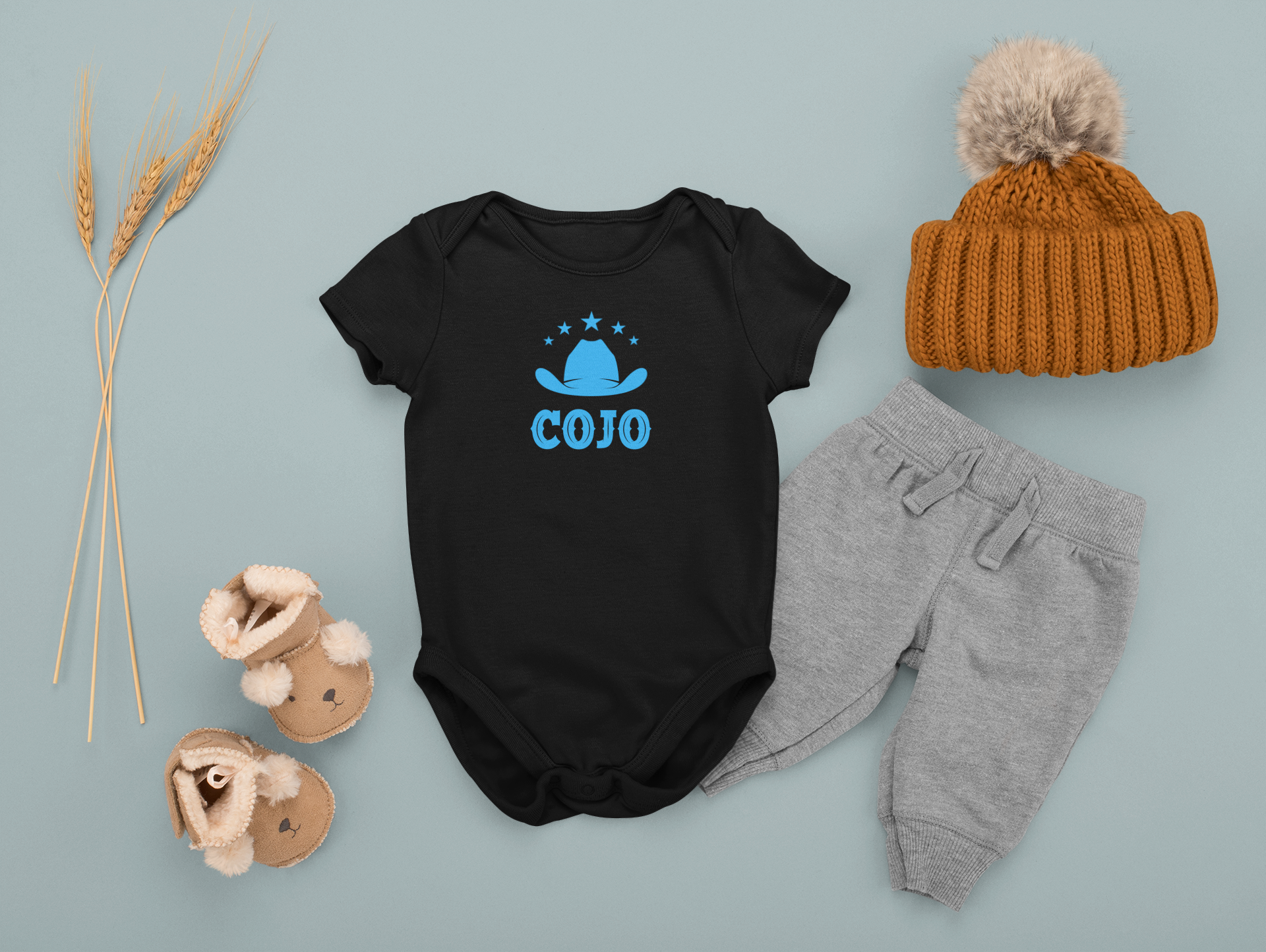 Baby Boy Johnson & Cojo Onesies - [farm_afternoons]