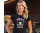 Women's Pink Wild West Tee - [farm_afternoons]