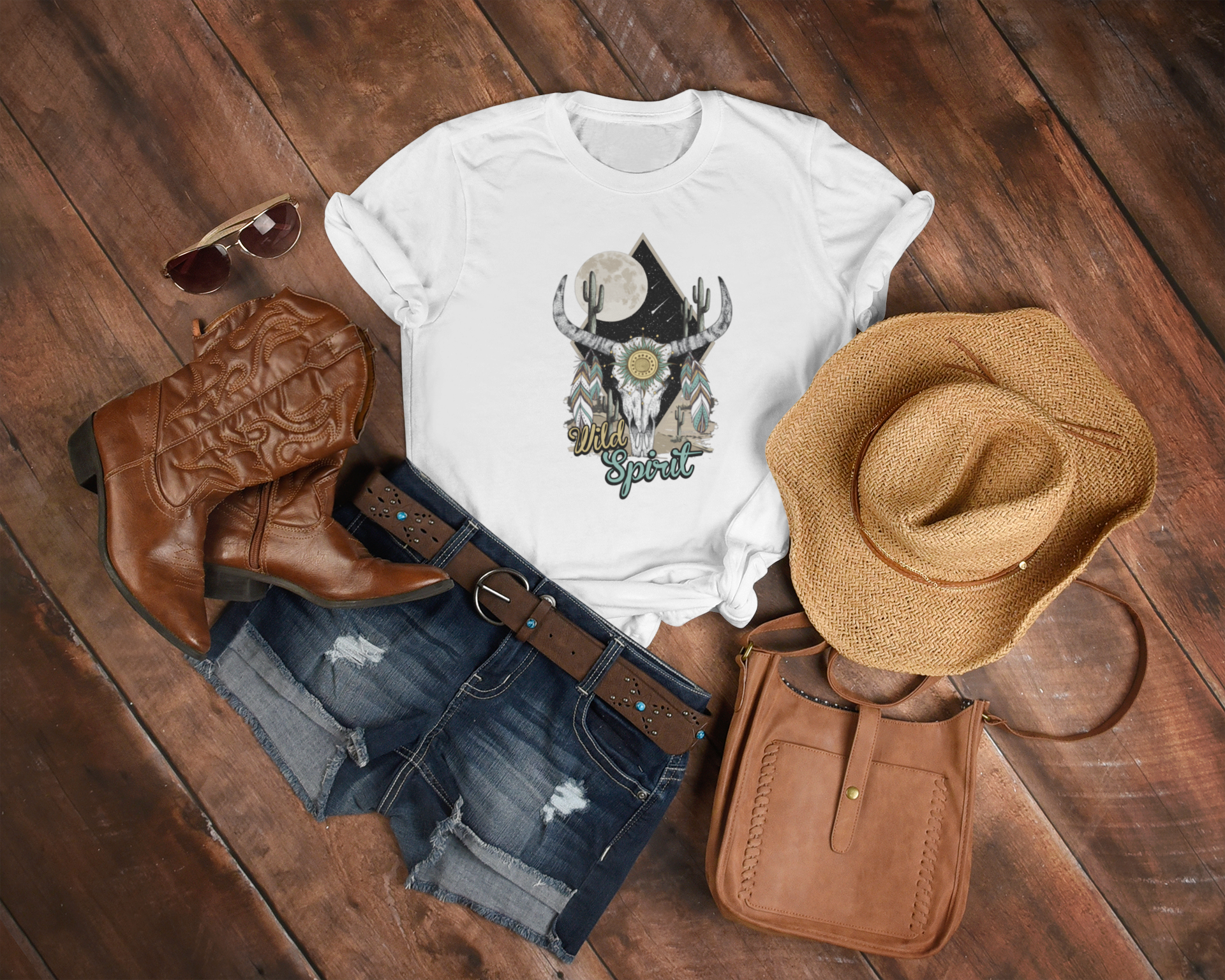 Women's Wild Spirit Tee - [farm_afternoons]