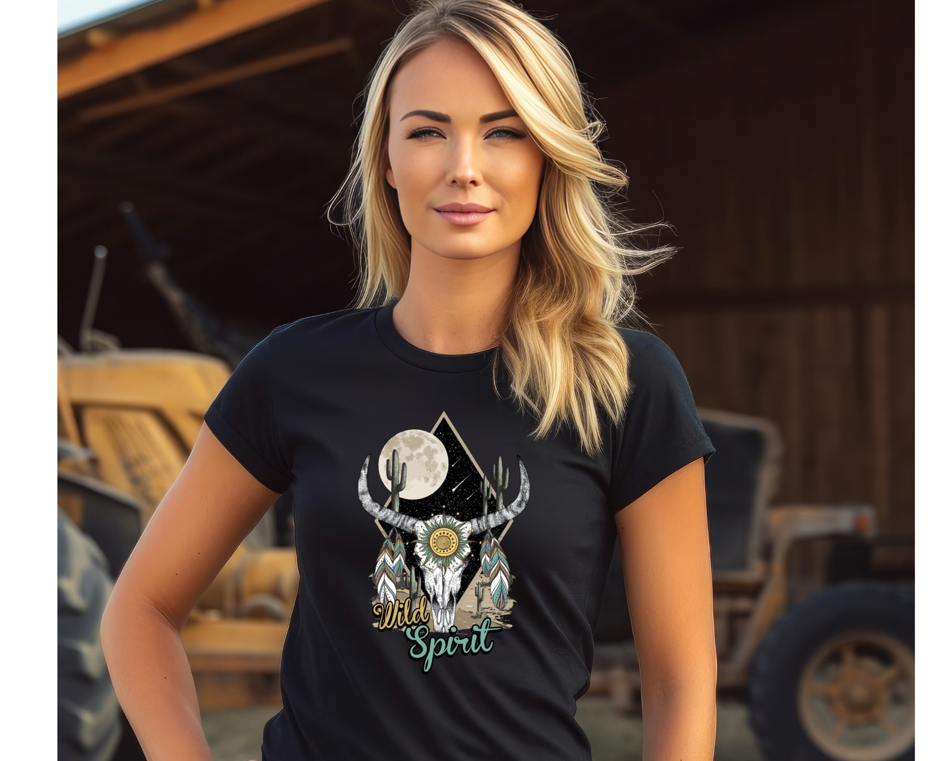 Women's Wild Spirit Tee - [farm_afternoons]