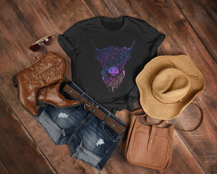 Women's Highland Cow Tshirt