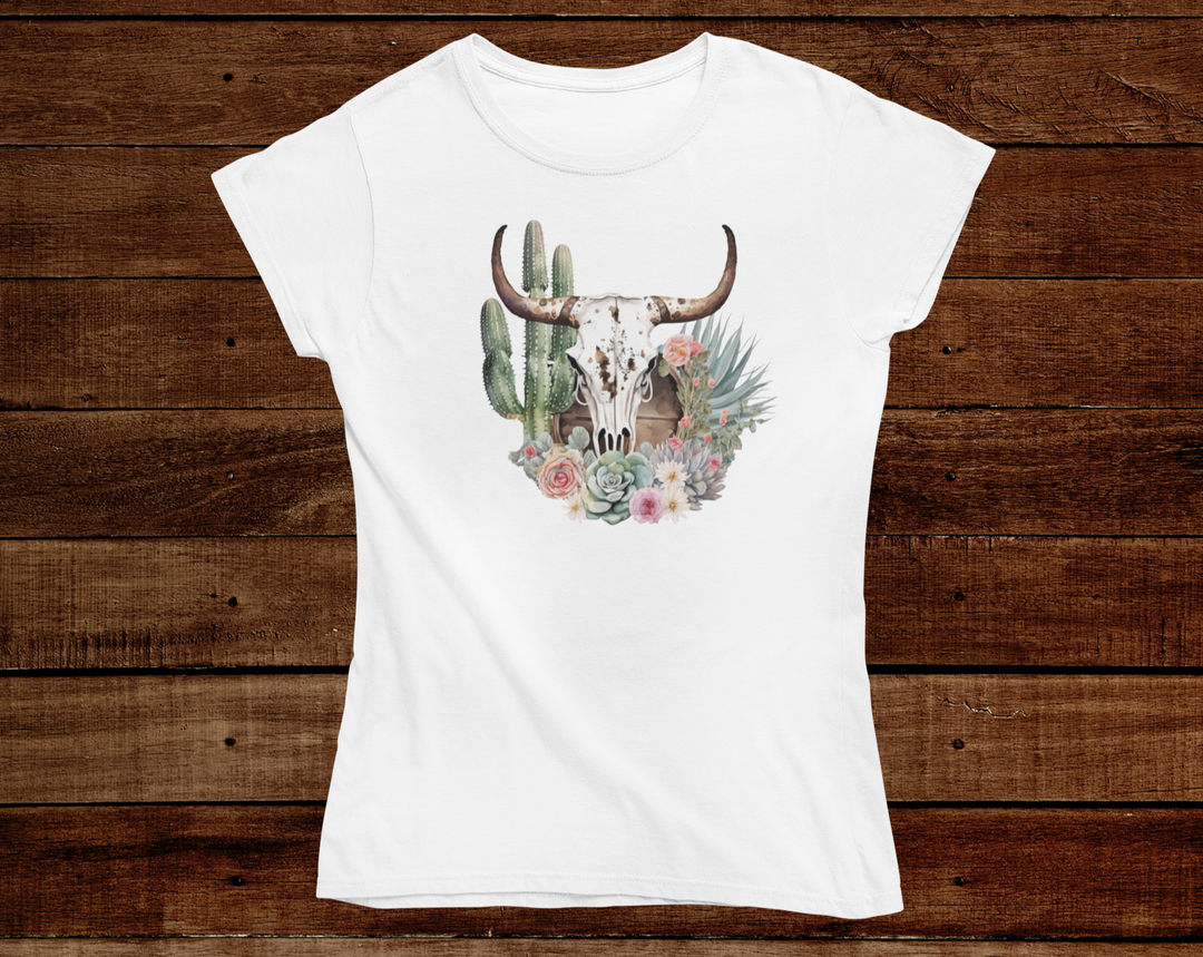 Old West Bull Skull Tee