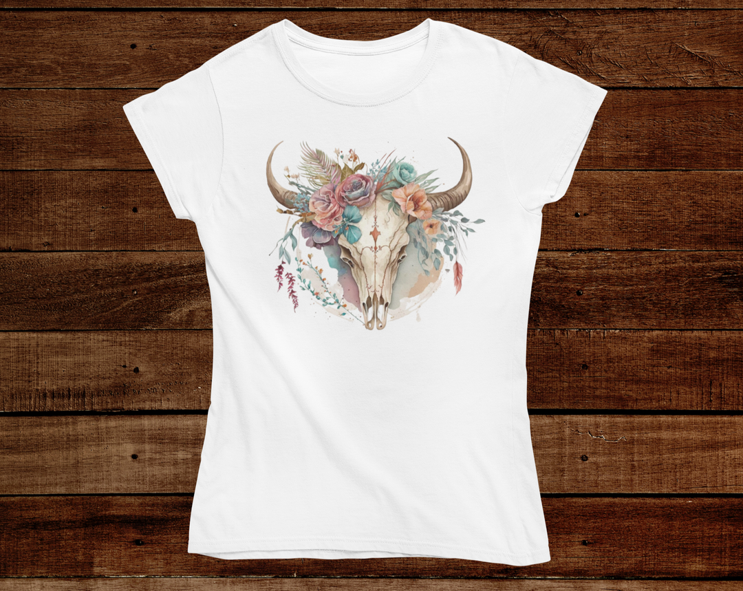 Women's Pastel BoHo Skull