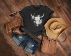 Women's Vintage Western Skull - [farm_afternoons]