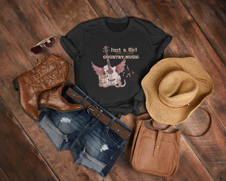 Women's Western Just a Girl T-Shirt