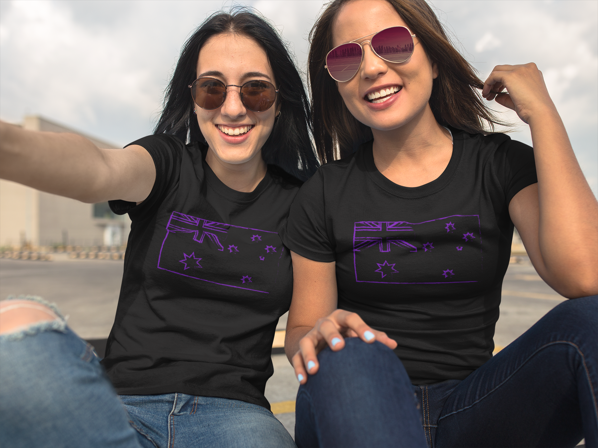 Purple Australia TShirt - [farm_afternoons]