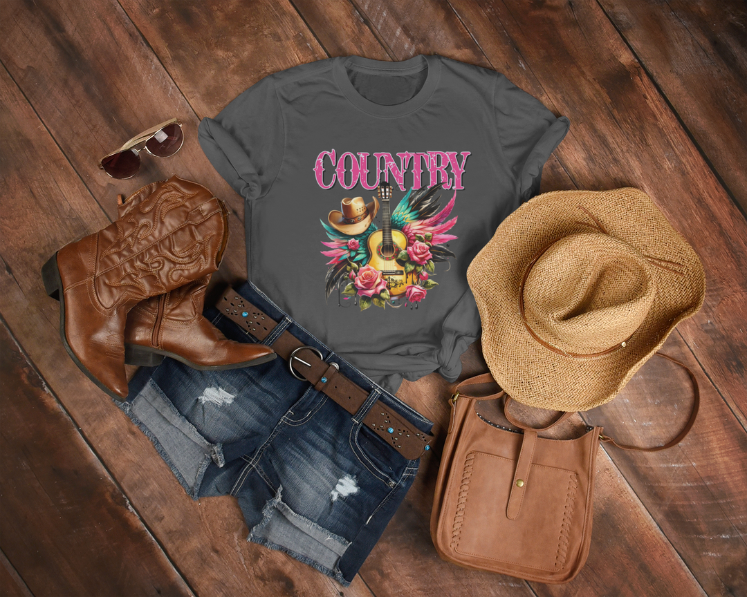 Womens Country Music TShirt - [farm_afternoons]