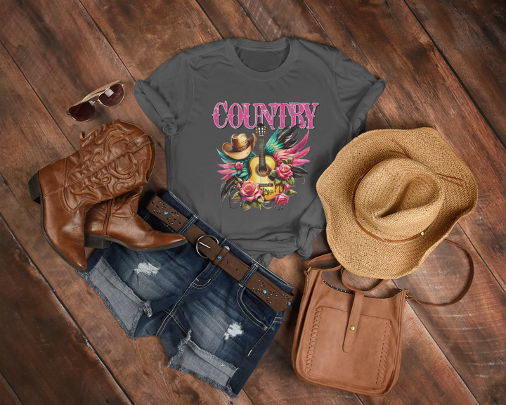 Womens Country Music TShirt - [farm_afternoons]
