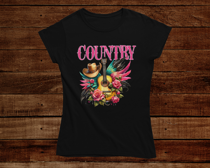 Womens Country Music TShirt - [farm_afternoons]