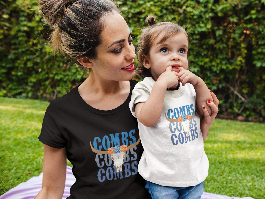 Baby Denium Combs T-shirt - [farm_afternoons]