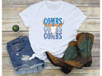Women's Denium Combs T-Shirt - [farm_afternoons]
