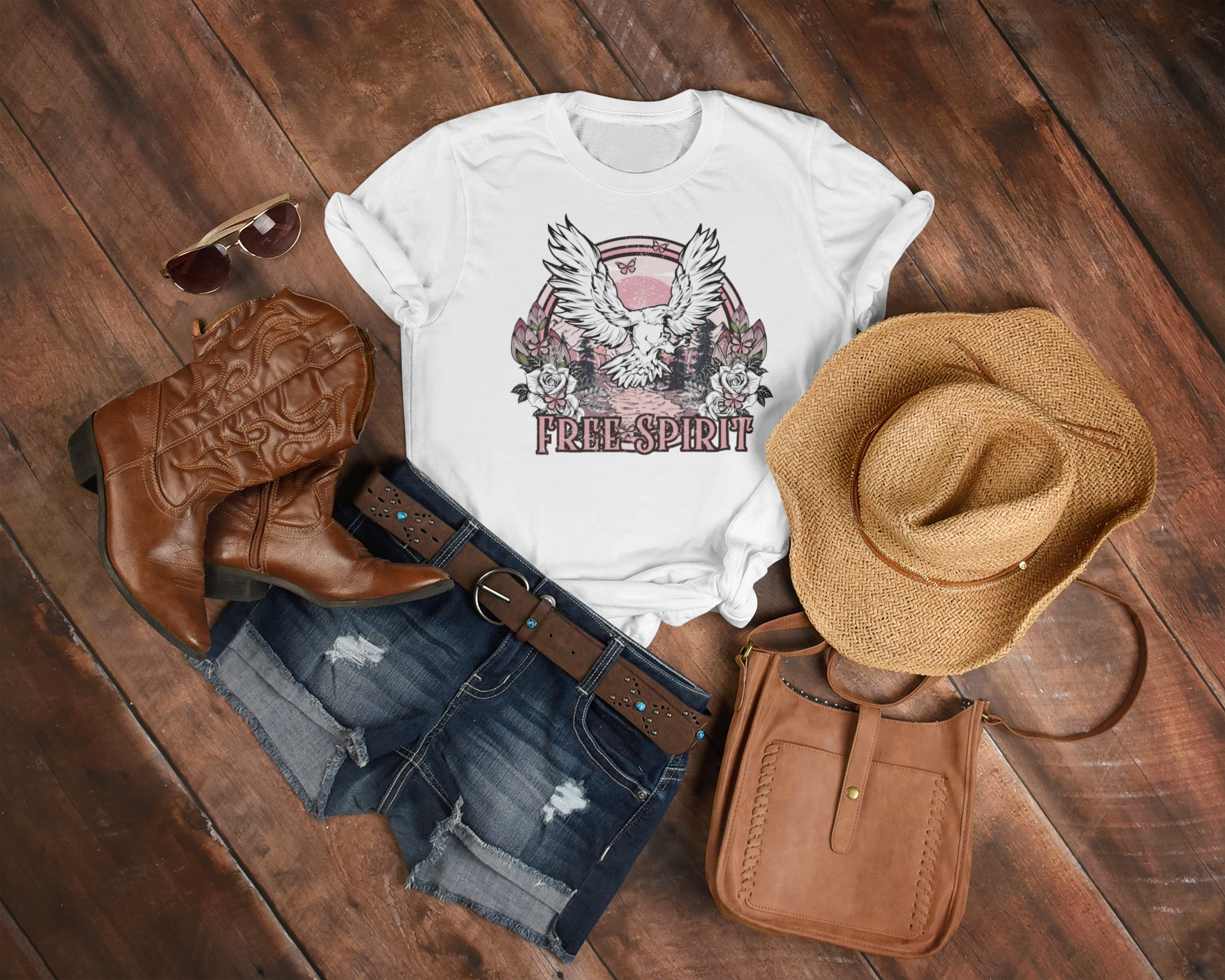 Women's Free Spirit Tee - [farm_afternoons]