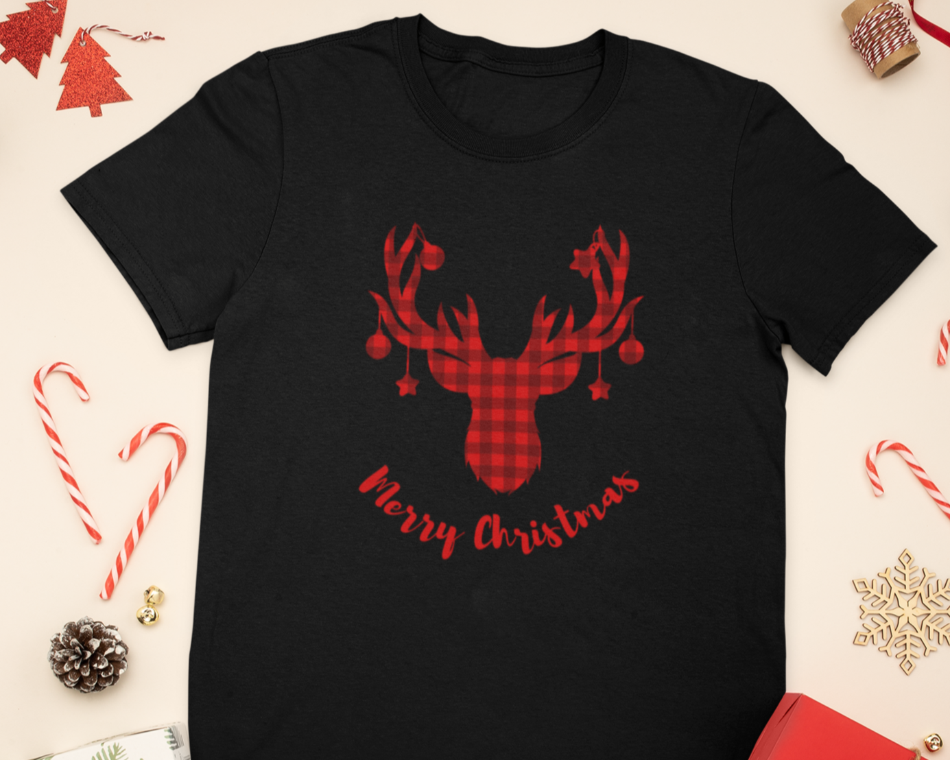 Women's Rustic Christmas Tee - [farm_afternoons]