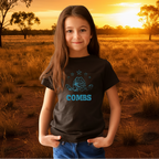 Girls Distressed Combs T-Shirt