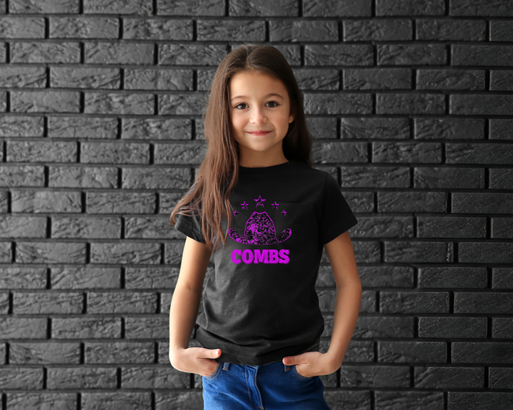 Girls Distressed Combs T-shirt