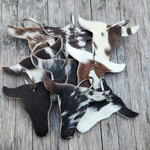 Bull Head Key Ring - [farm_afternoons]