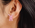 Polka Dot Bunny Studs - [farm_afternoons]