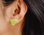 Polka Dot TeaPot and Cup Studs - [farm_afternoons]