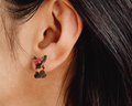 Patterned Bunny Studs - [farm_afternoons]