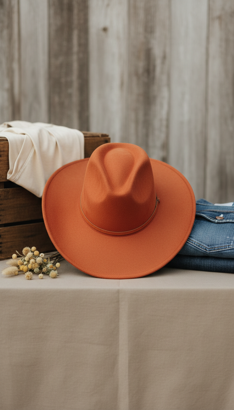 Suede Outback Brim Hat