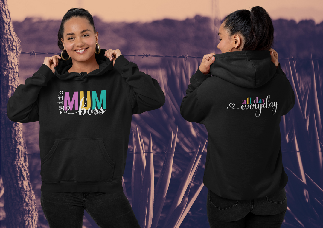 Wife Mum Boss Hoodie - [farm_afternoons]