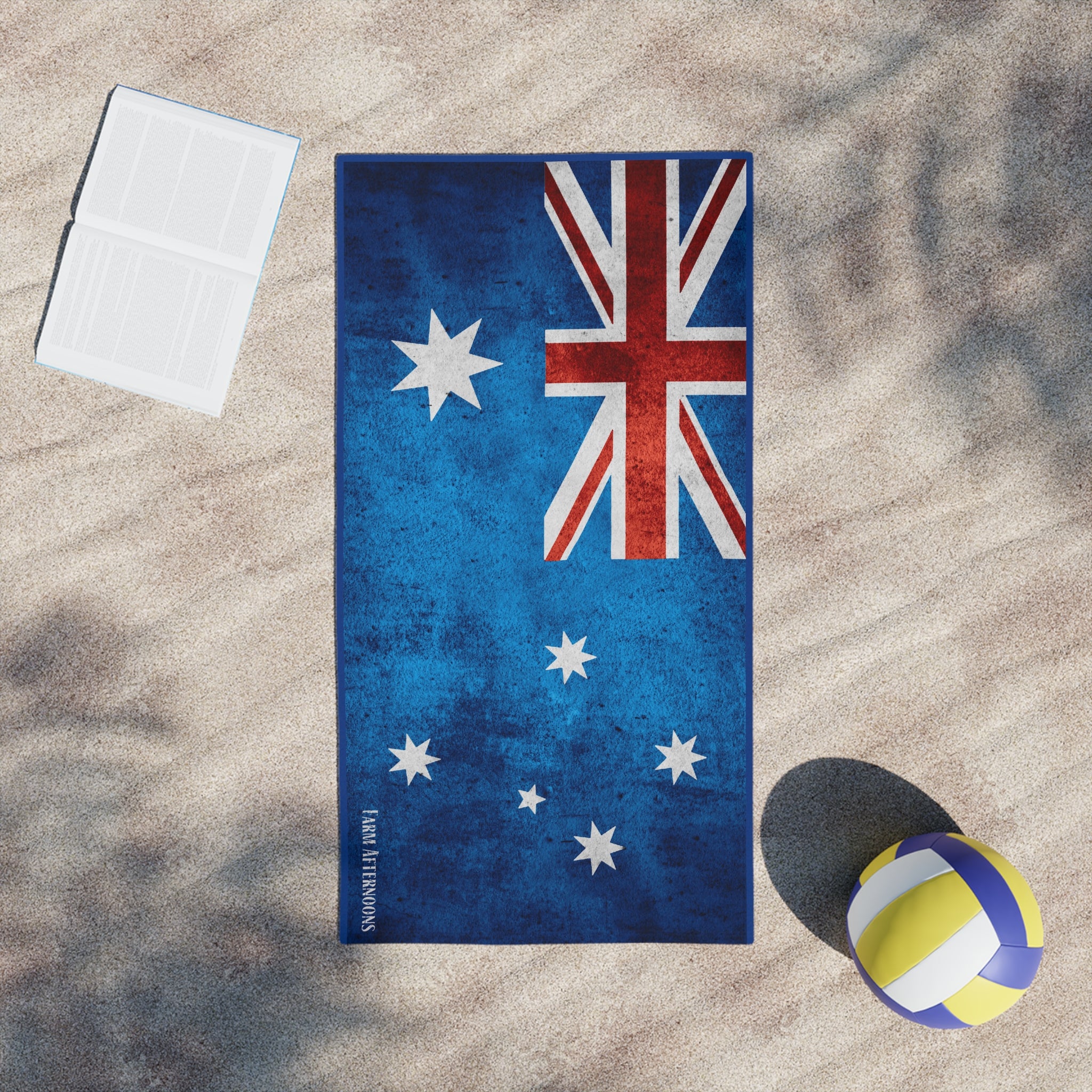 Vintage Australia Beach Towel - [farm_afternoons]