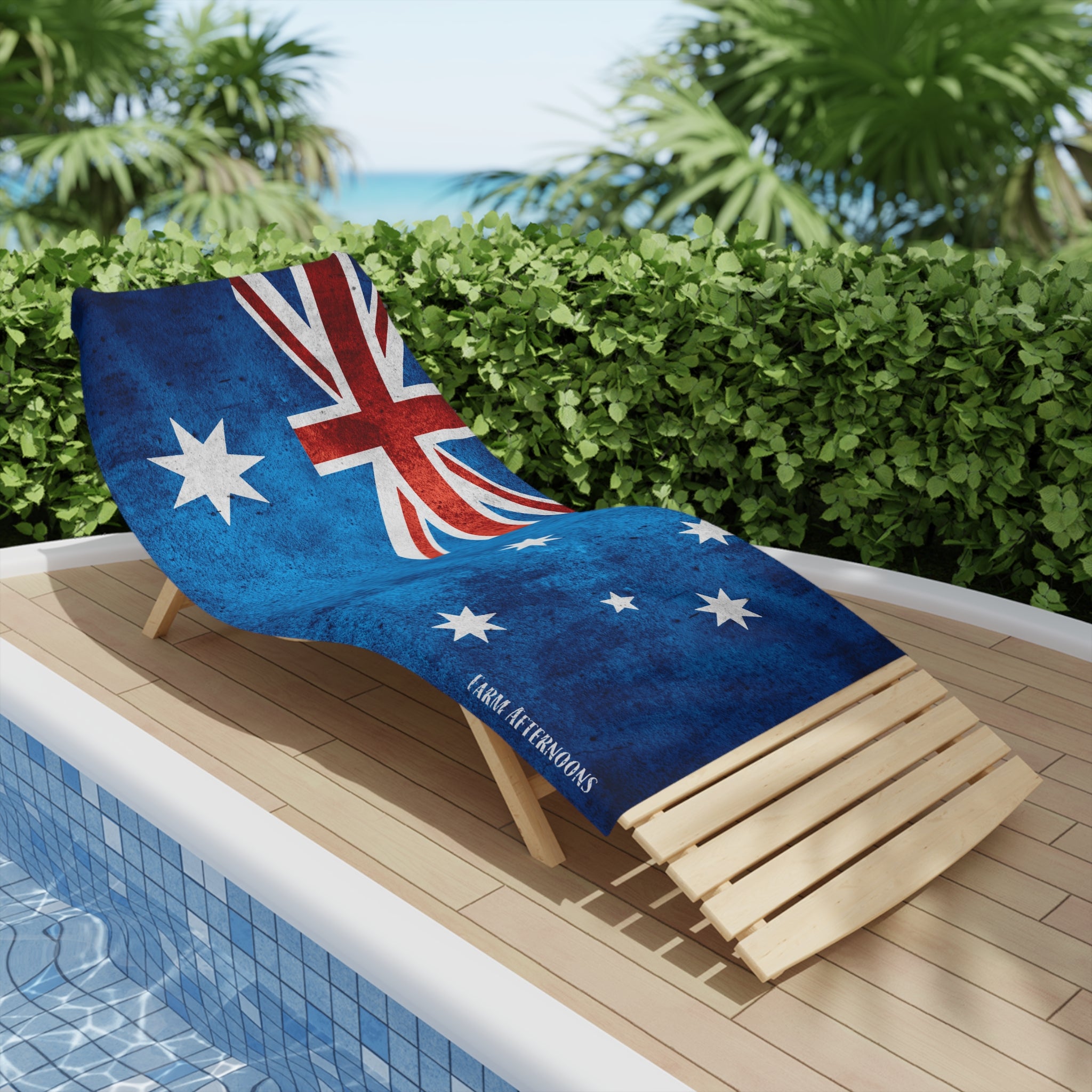 Vintage Australia Beach Towel - [farm_afternoons]
