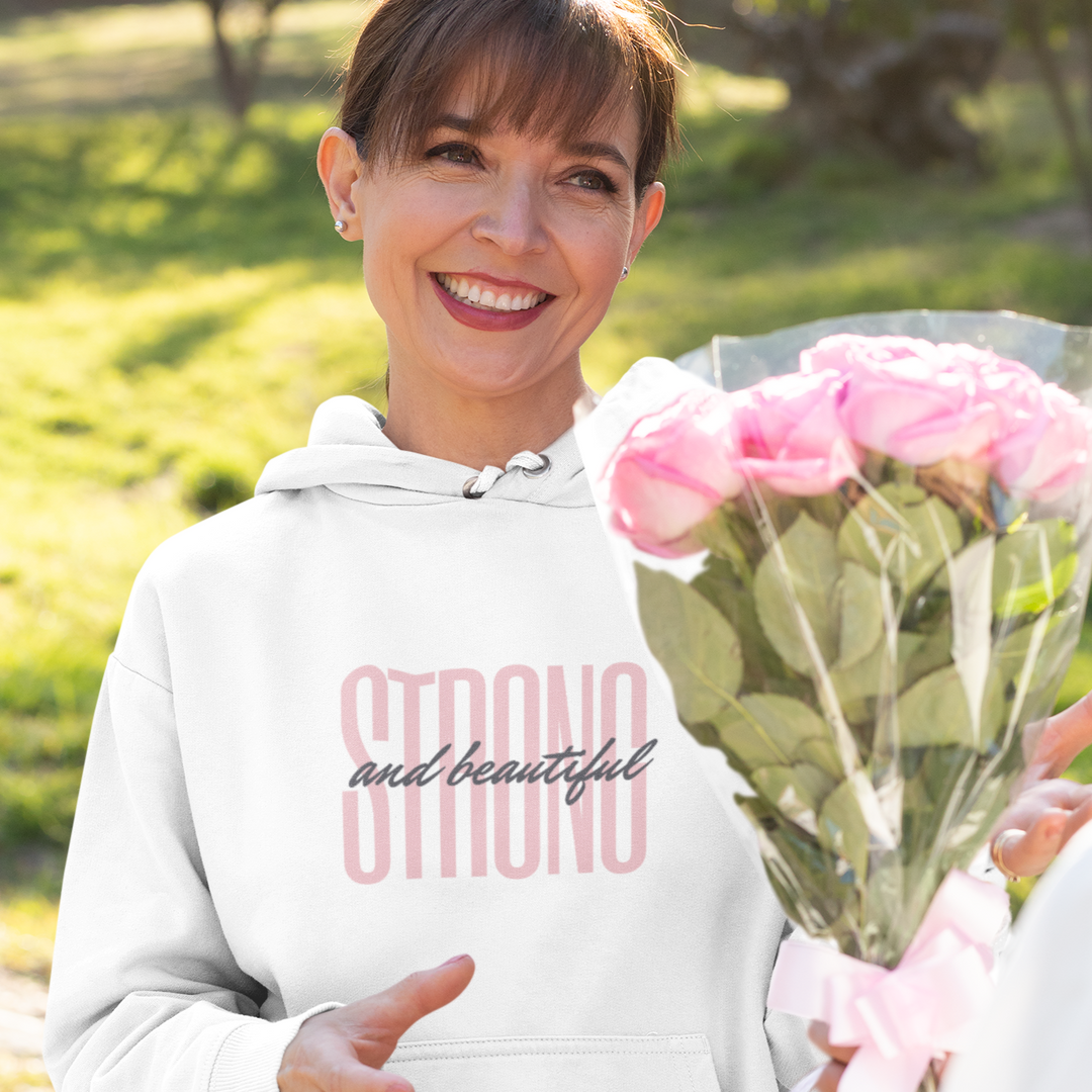 Women's Strong & Beautiful  Hoodie - [farm_afternoons]