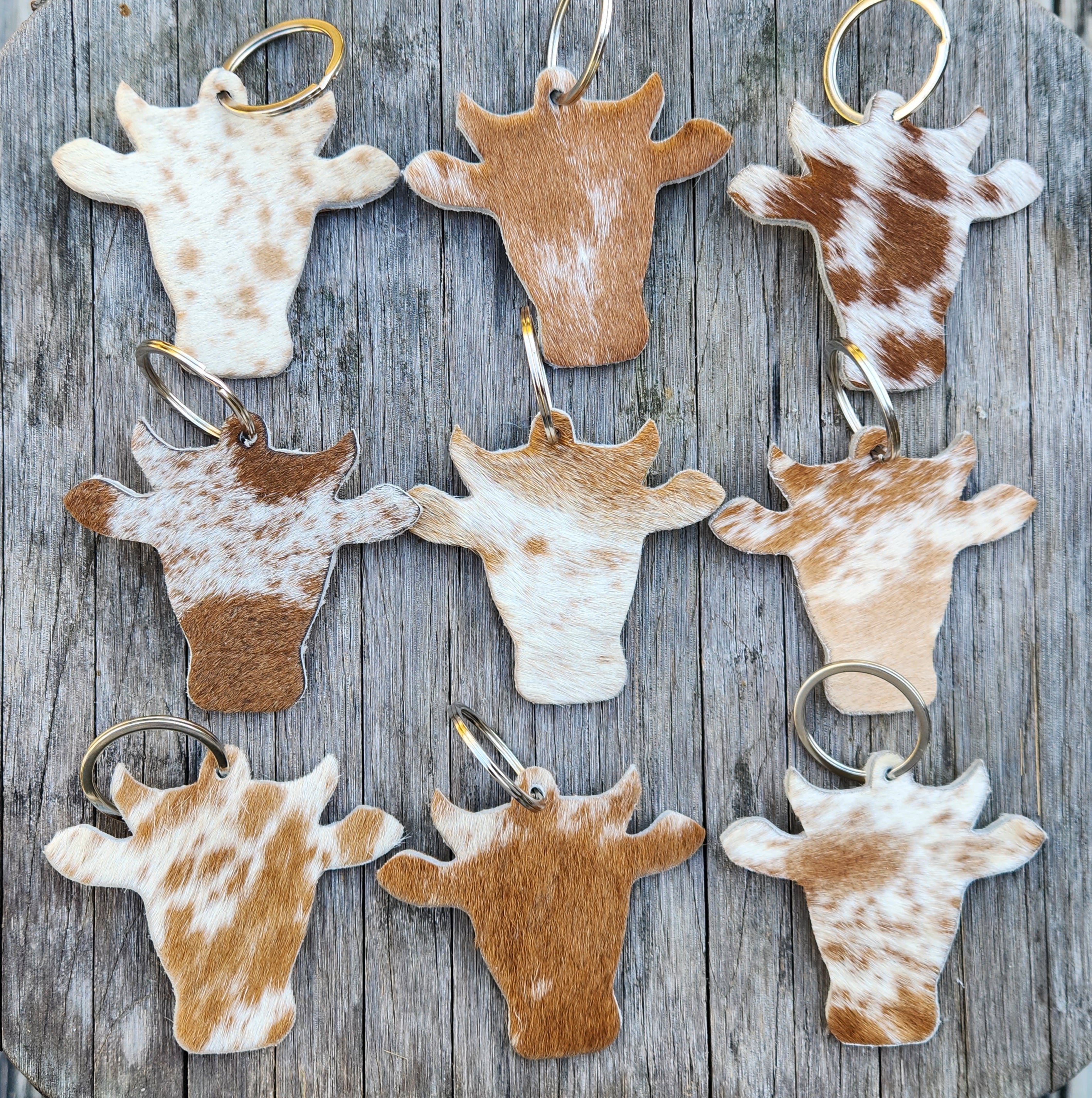 Cow Head Key Rings - [farm_afternoons]