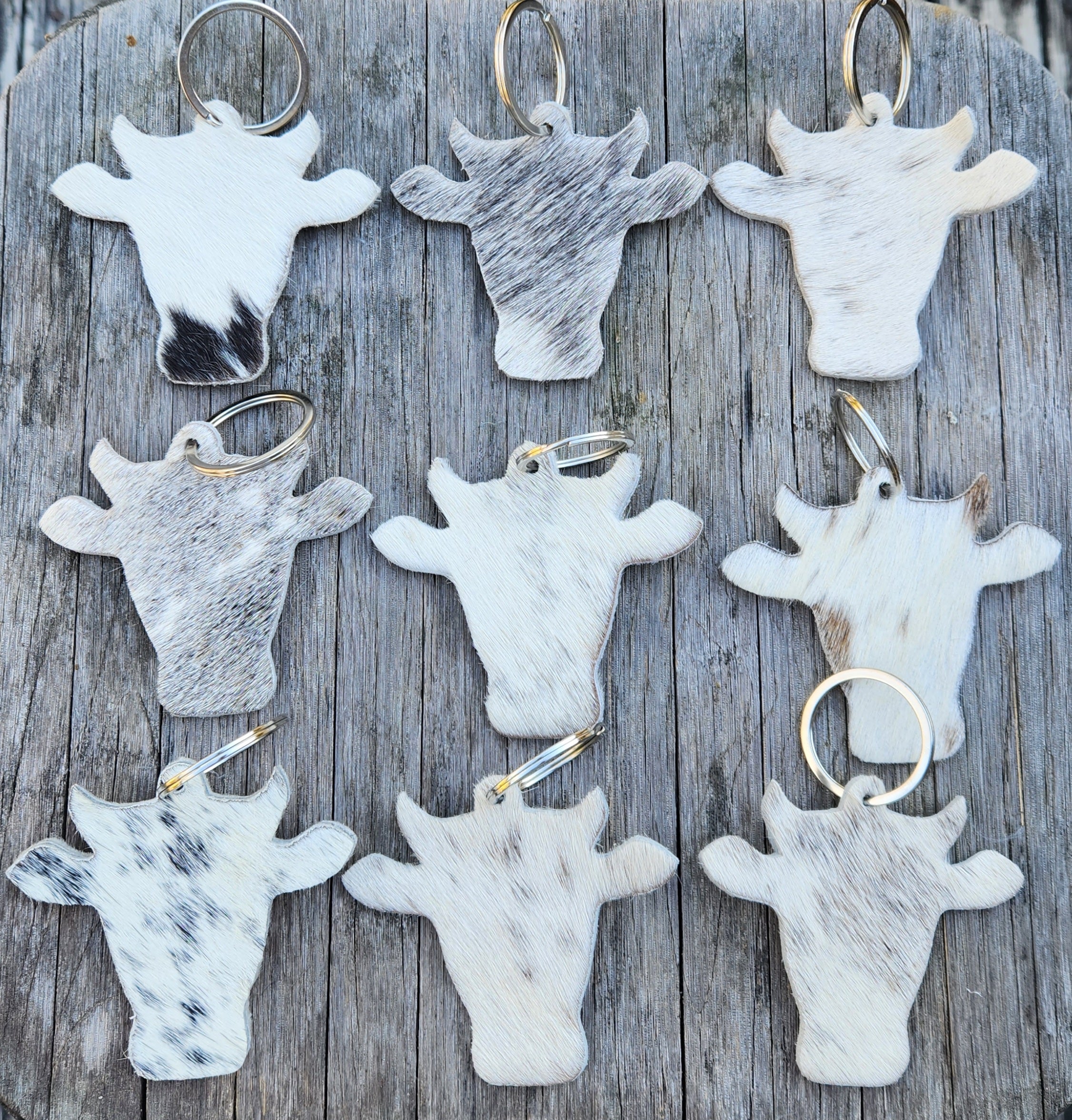 Cow Head Key Rings - [farm_afternoons]