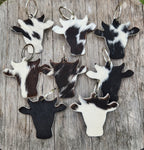 Cow Head Key Rings - [farm_afternoons]