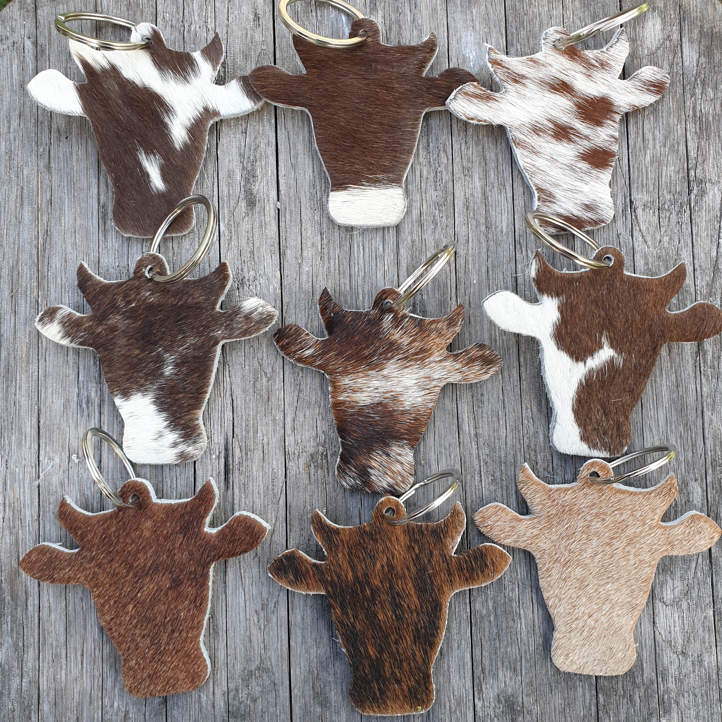 Cow Head Key Rings - [farm_afternoons]