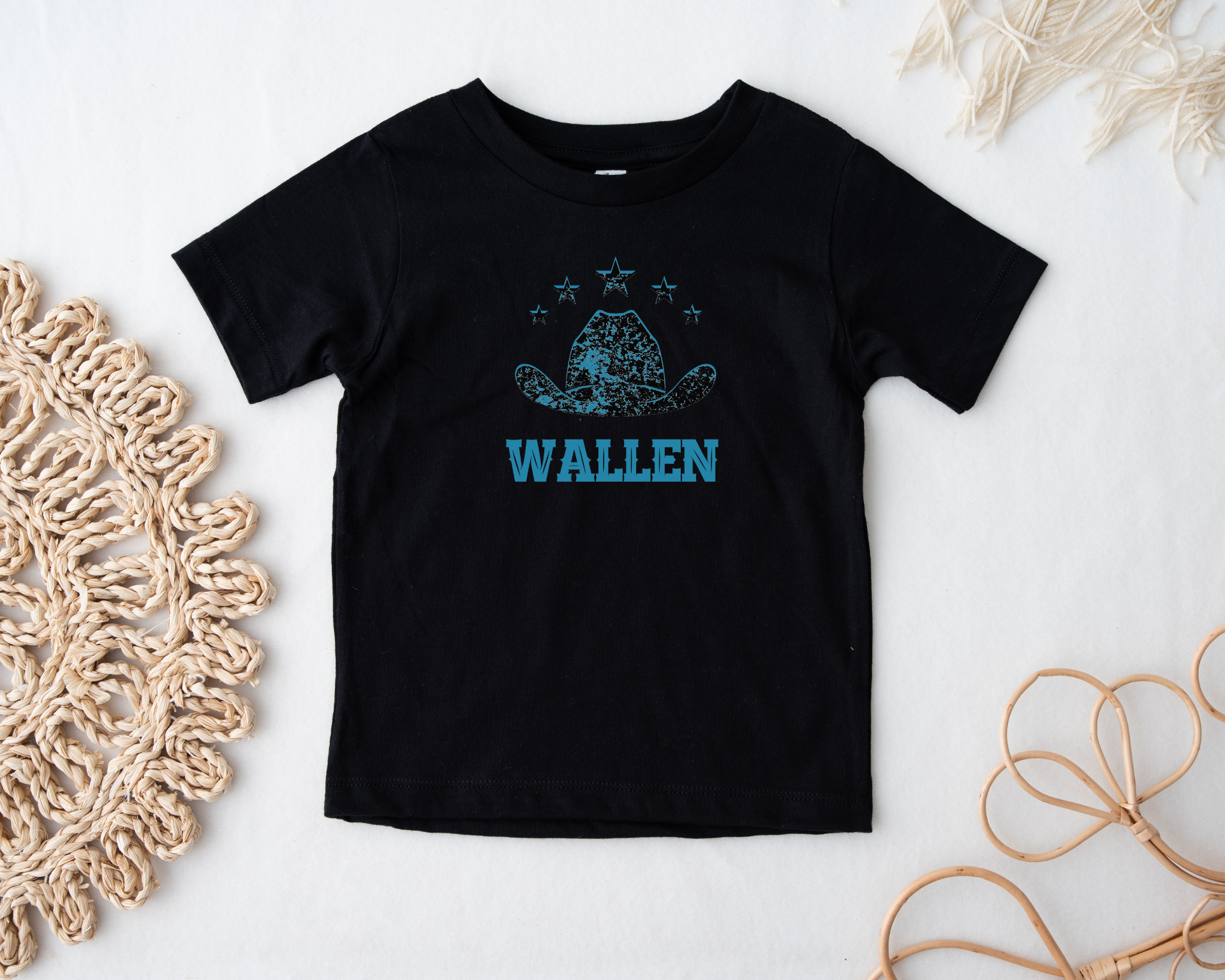 Girls Distressed Wallen T-shirt - [farm_afternoons]