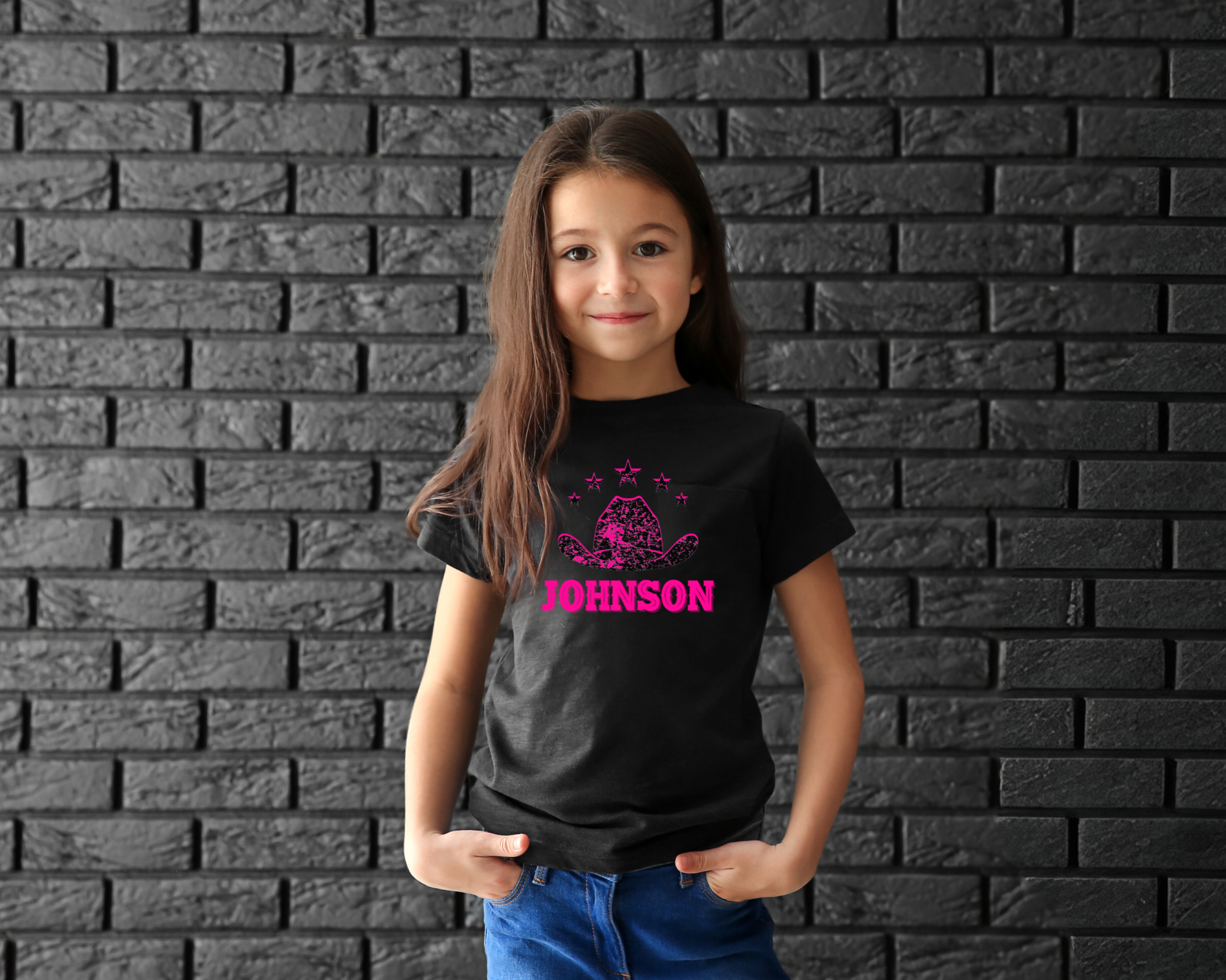 Girls Distressed Johnson T-shirt - [farm_afternoons]
