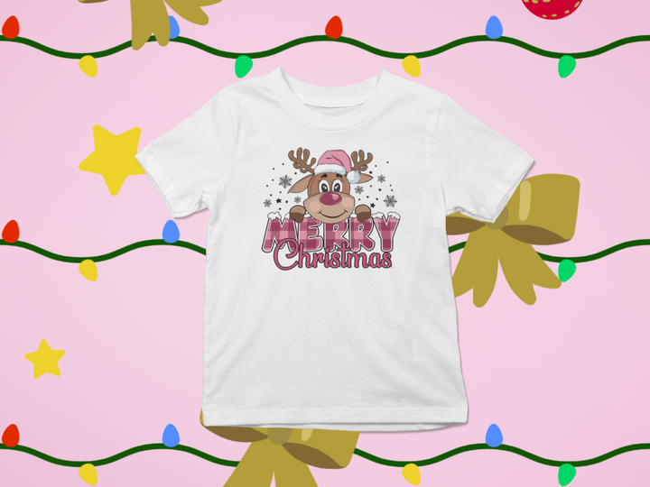 Girls Merry Christmas T-shirt - [farm_afternoons]