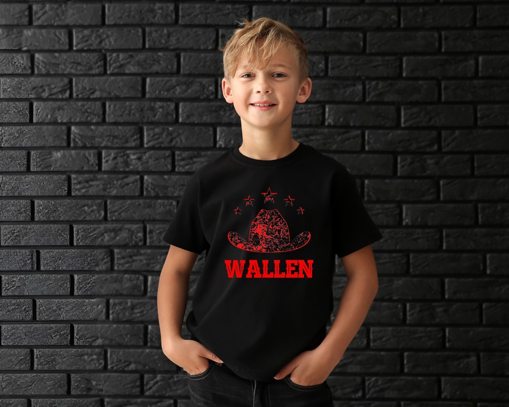 Boys Distressed Wallen T-shirt - [farm_afternoons]