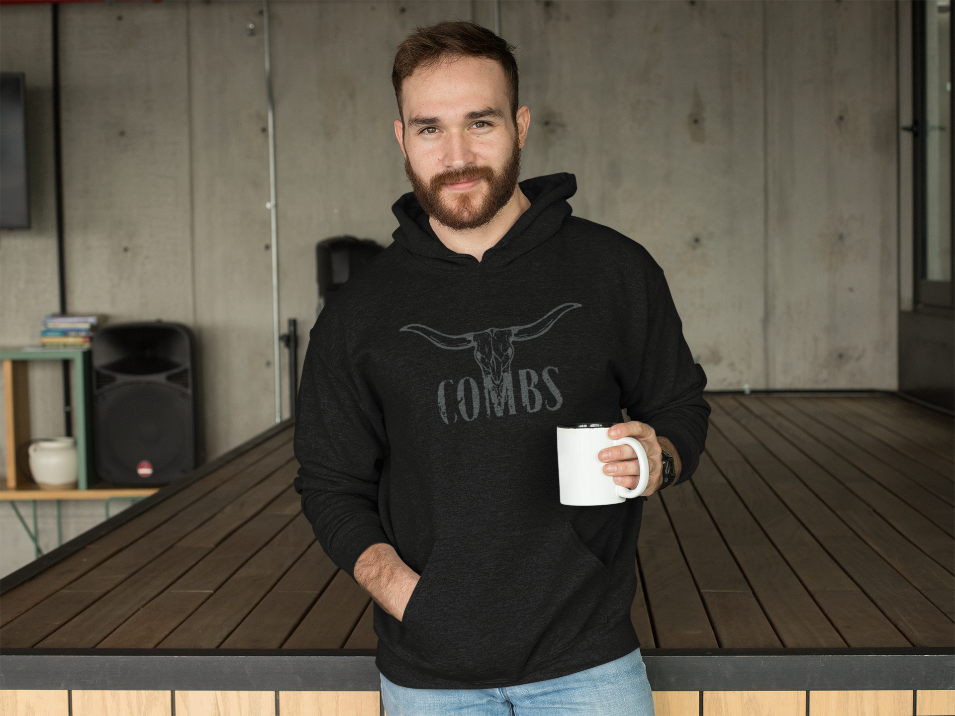 Men's Grey Combs Hoodie - [farm_afternoons]