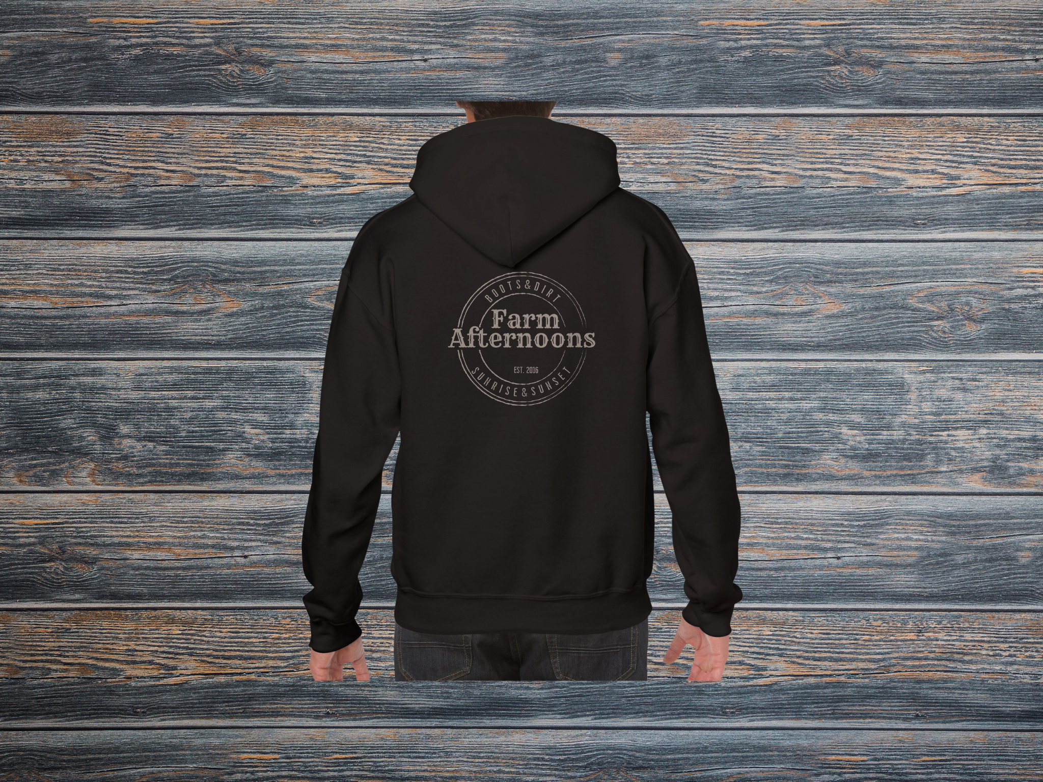 Men's Western Combs Hoodie - [farm_afternoons]